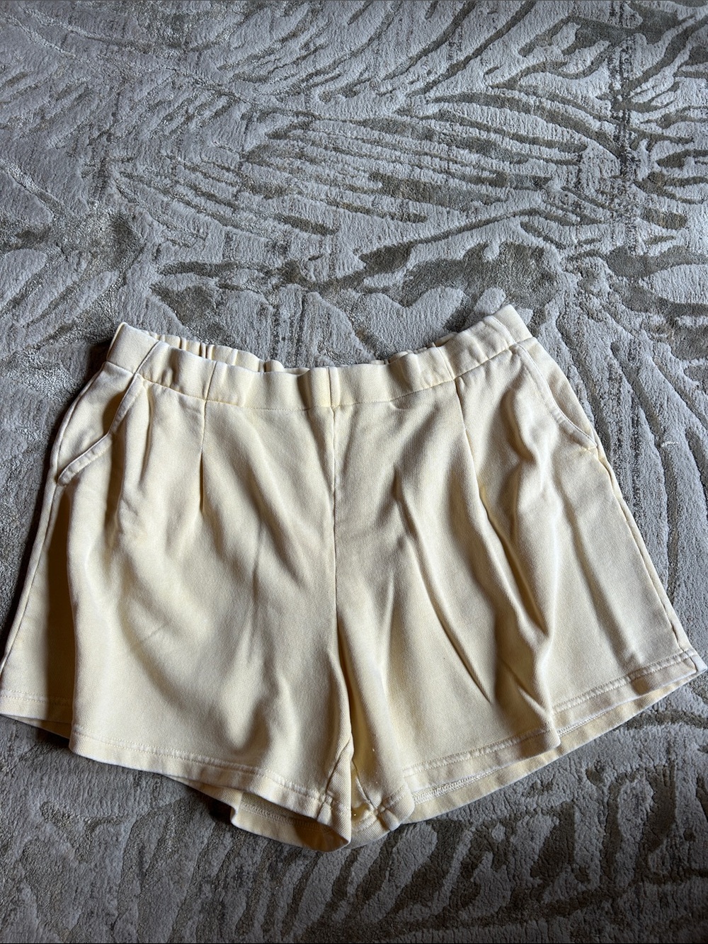 aerie High-Waist Butter Yellow Shorts